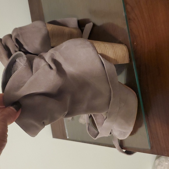 Nine West Gray Suede Ankle Boots - Picture 3 of 6